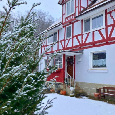 Haus im Winter