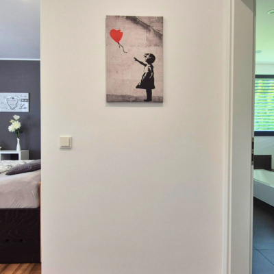Schlafzimmer mit Bad en suite